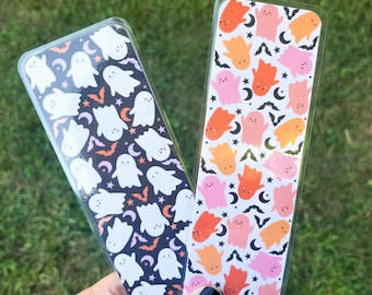 Cute Ghost Halloween Bookmarks | Cardstock Bookmarks | Gift for Book Lover | Spooky Bookmark | Holiday Gift for Her | Tassel Bookmark