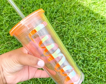 LUNA Font | Custom Vinyl Name Decal |Vinyl Sticker | Holographic Name Decal | Name Decal | Custom Decal | Water Bottle Name Sticker
