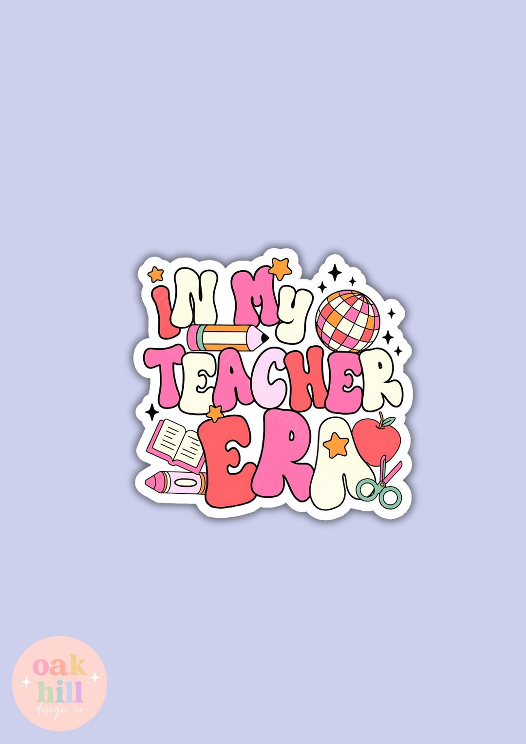 In My Teacher Era Sticker Teacher Sticker Teacher Gift Laptop Sticker