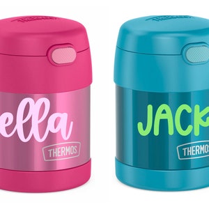 Back to School Kids Custom Name Thermos Funtainer Lunchbox Decal | Back to School | Lunchbox Name Label | School Name Label | FREE SHIPPING