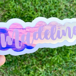 Layered Vinyl Name Decal | Holographic Decal | Name Decal Sticker | Tumbler Decal | Yeti Decal | Laptop Decal | FREE SHIPPING!!