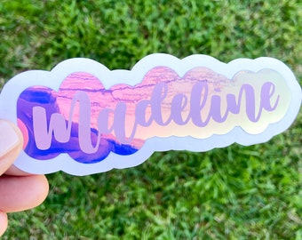 Layered Vinyl Name Decal | Holographic Decal | Name Decal Sticker | Tumbler Decal | Yeti Decal | Laptop Decal | FREE SHIPPING!!