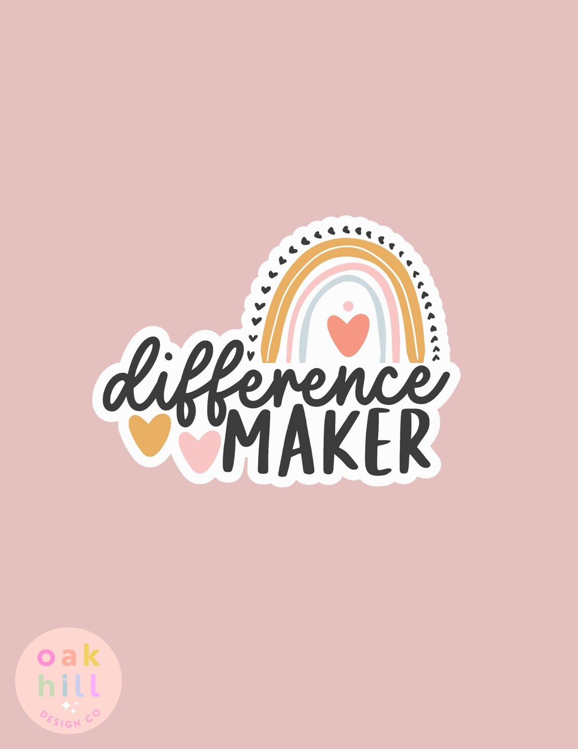 Difference Maker Sticker Teacher Sticker Teacher Gift - Etsy