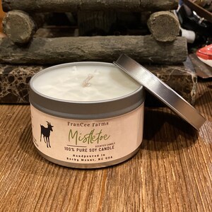 Mistletoe candle (tins)