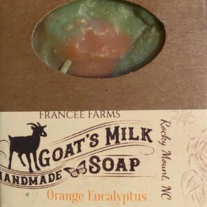オレンジユーカリヤギミルク石鹸