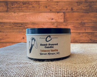 Tobacco Vanilla Soy Candle Tin - 8 oz.