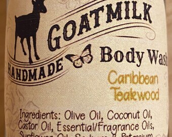 Caribbean Teakwood Goat Milk Body Wash