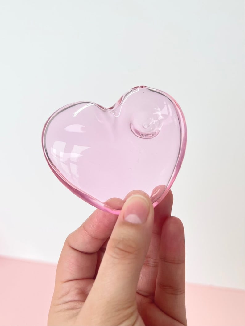 Pink Heart Pipe Etsy
