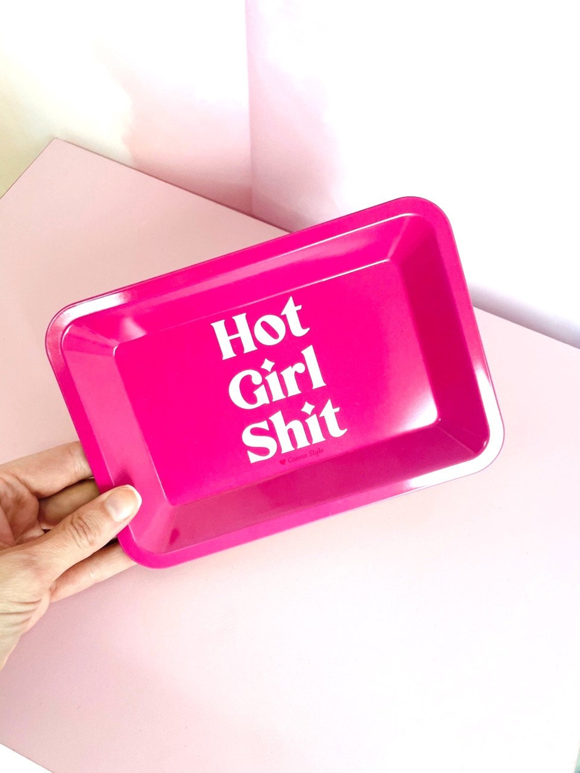 Hot Girl Sht Pink Rolling Tray Cute Girly Smoking Etsy