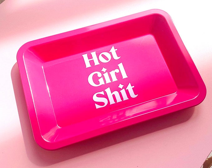 Hot Girl Sht Pink Rolling Tray Cute Girly Smoking Accessories Etsy