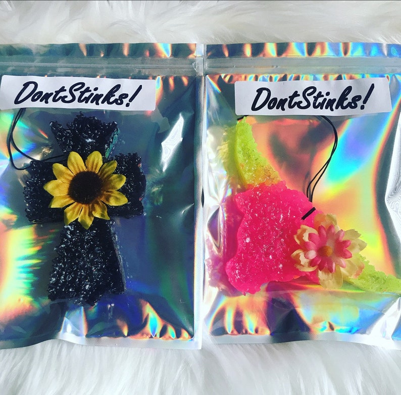 Customized Air Fresheners with Flowers Car Freshies Car Etsy