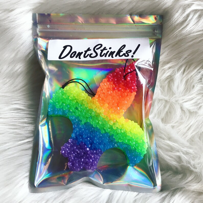 Rainbow Car Freshies Car Scents Car Freshie Aroma Beads Etsy