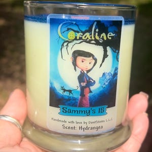 Coraline Candle: 12oz Soy Wax with Button Key image 1