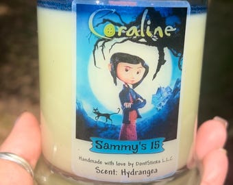 Coraline Candle: 12oz Soy Wax with Button Key