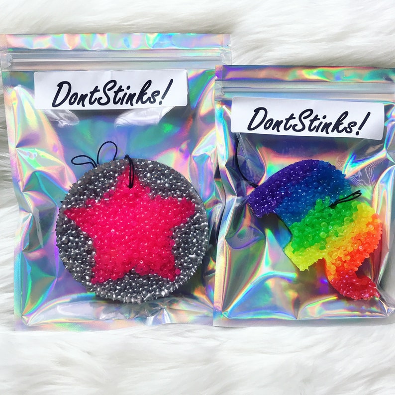 Rainbow Car Freshies Car Scents Car Freshie Aroma Beads Etsy