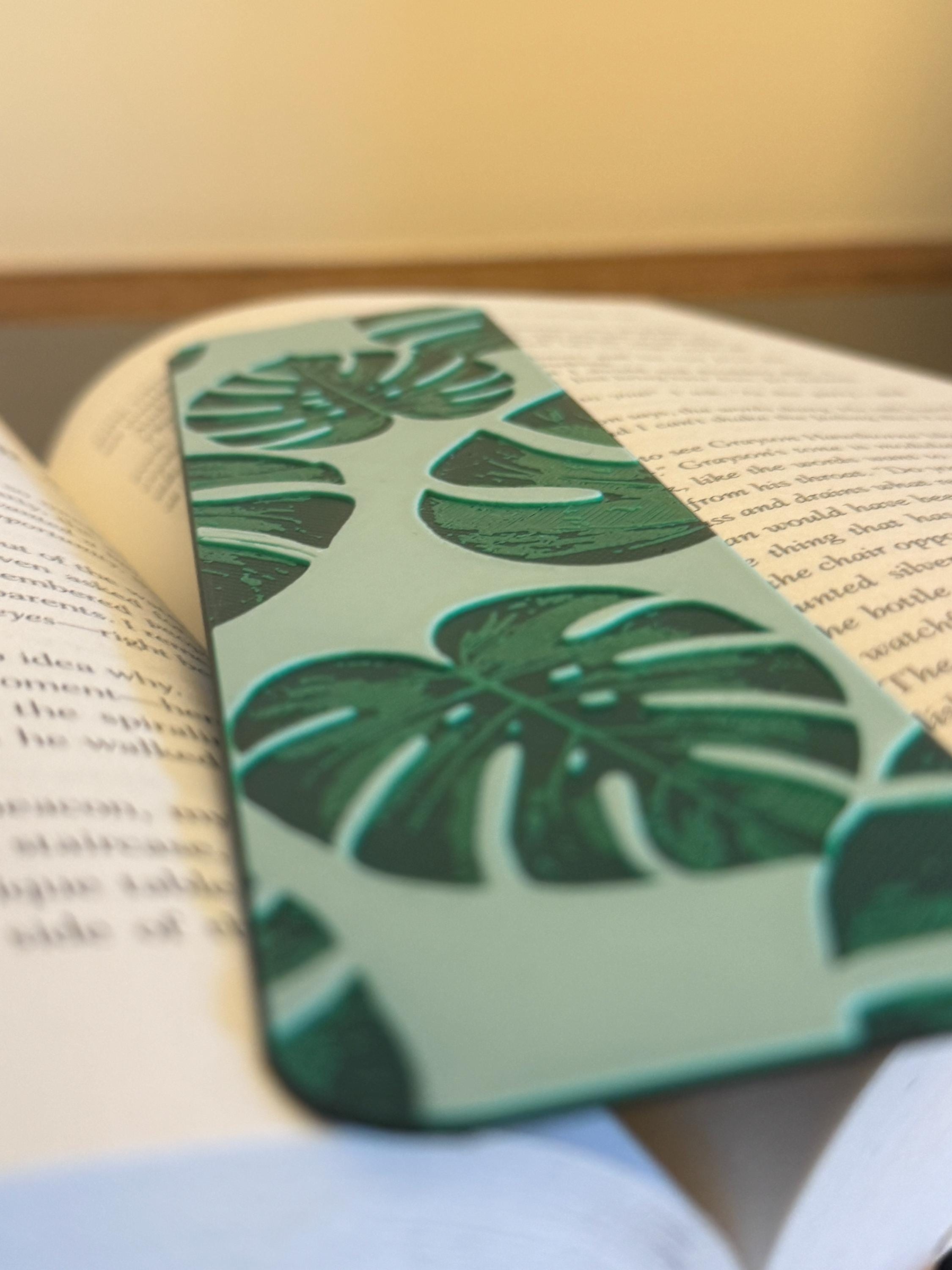 Monstera Bookmark: Large, Nature-inspired, Botanical Tropical Bookmark ...