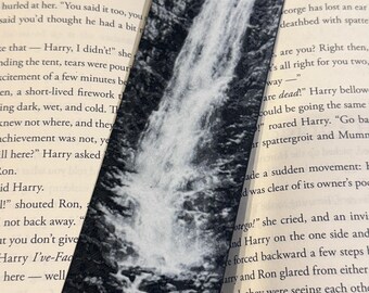 Waterfall Bookmark – Raised Textured 3D Printed Serene Nature Landscape Art Gift for Readers