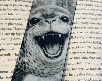 Leopard Seal Bookmark – Raised Textured 3D Printed Cute Ocean Wildlife Nature Art Gift for Readers