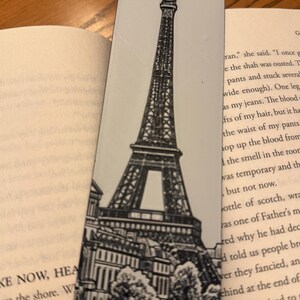 Eiffel Tower bookmark, Paris bookmark 3d printed textured large bookmark