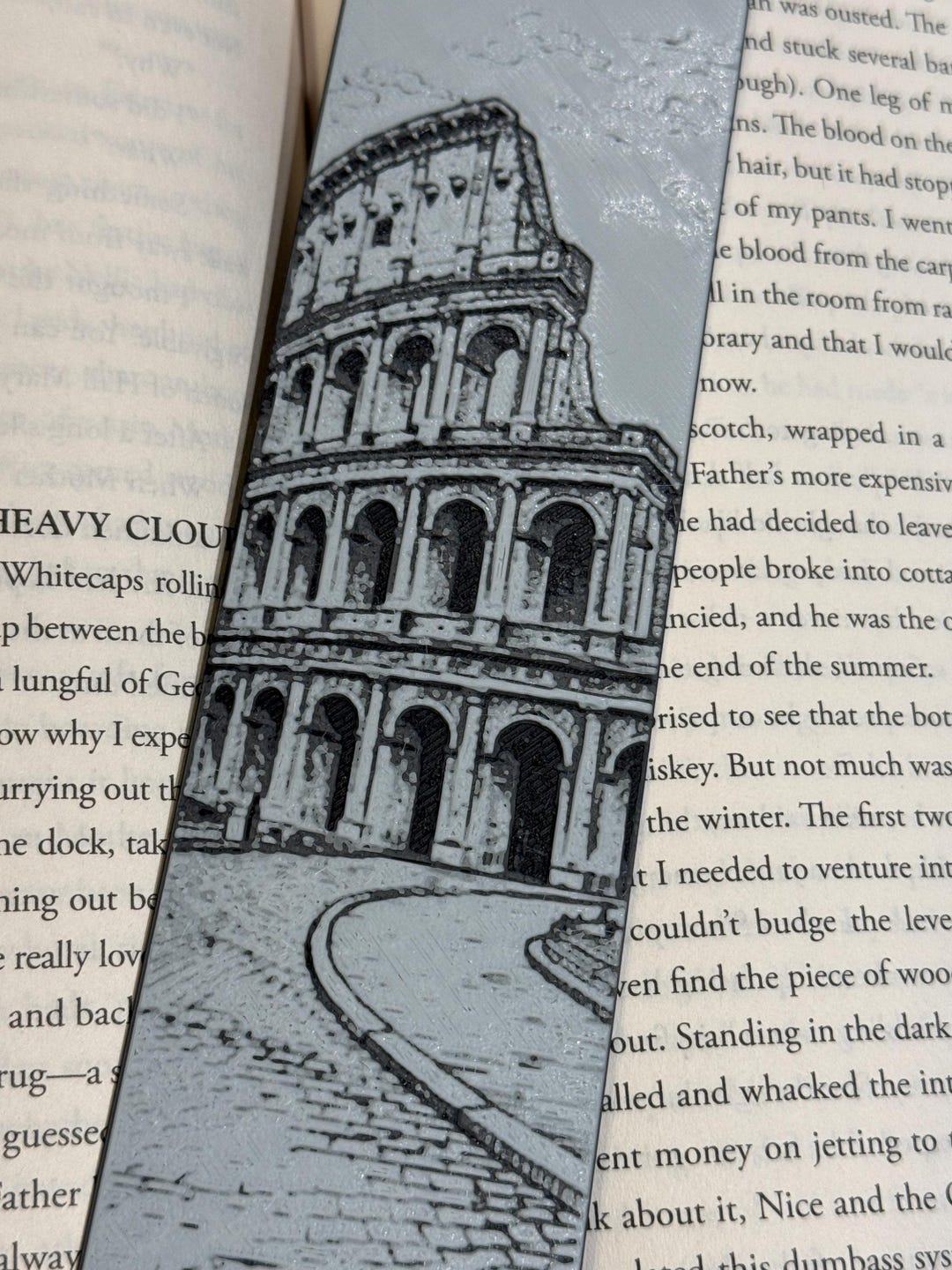 Colosseum Bookmark – Architectural Landmark Art, Raised Textured 3D ...