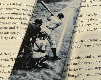 Vintage Baseball Bookmark – Raised Textured 3D Printed Old Time Ballpark Sports Art Gift