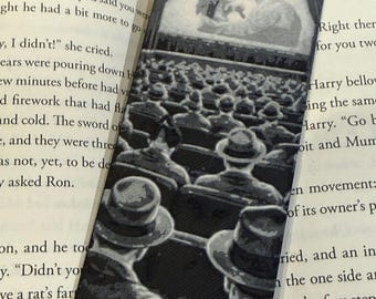 Vintage Cinema Bookmark – Raised Textured 3D Printed Old Movie Theater Nostalgia Art Gift
