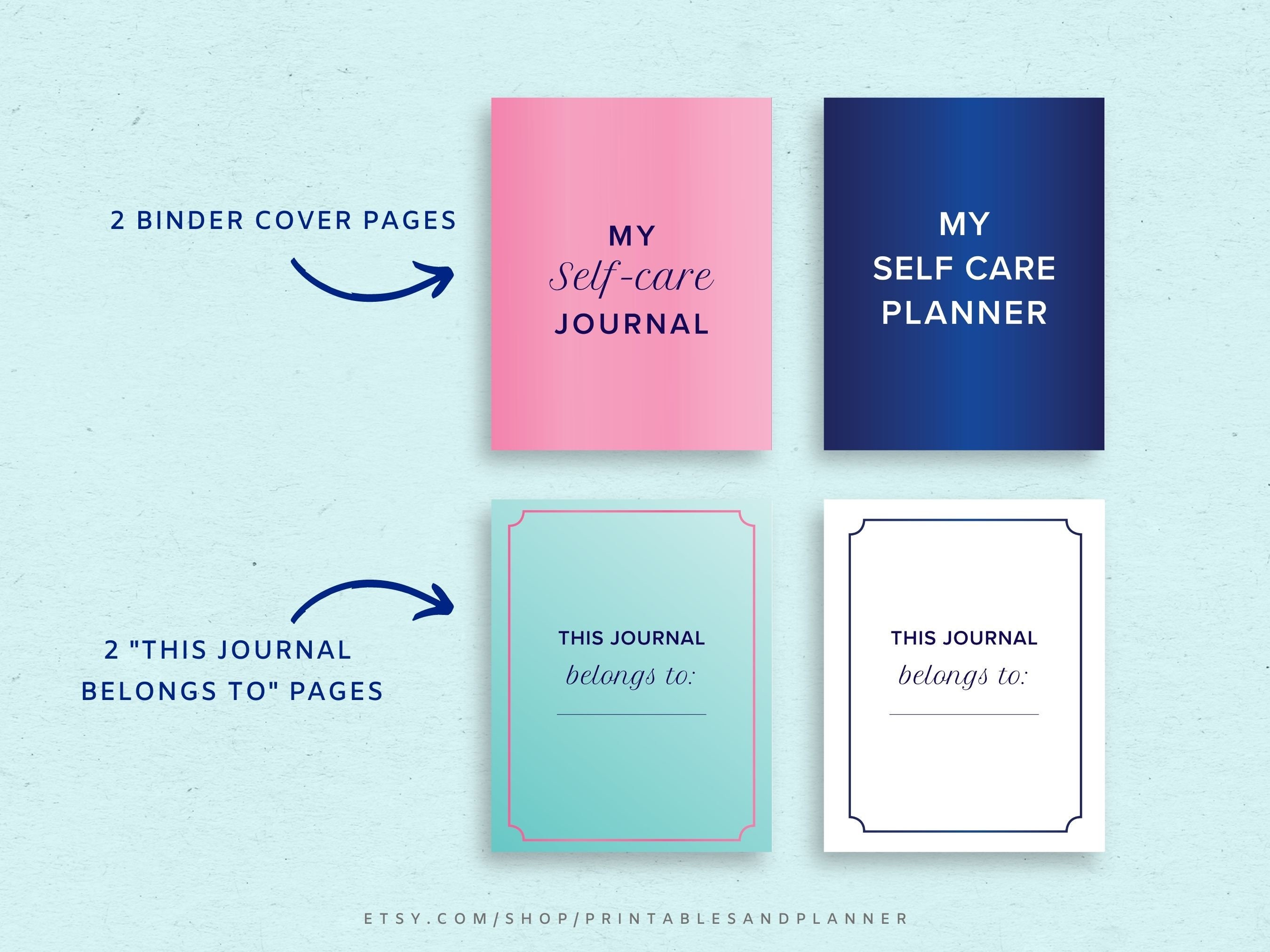 Self Care Journal Self Care Planner Gratitude Journal Etsy