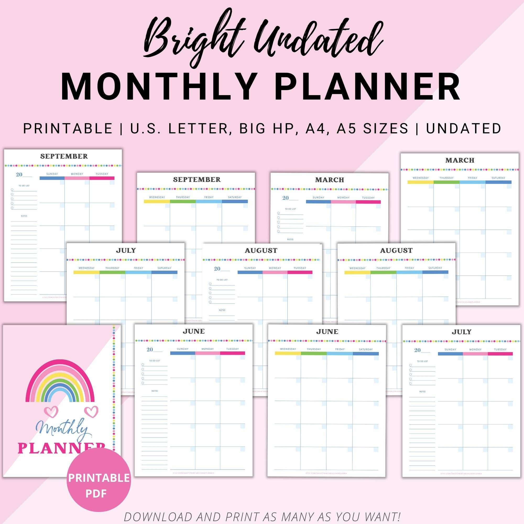 printable-undated-month-on-2-pages-monthly-planner-monthly-etsy