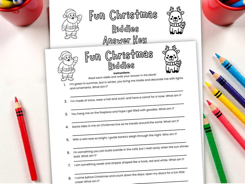 Christmas Riddles Game – Holiday Family Fun (instant Download PDF) - Etsy