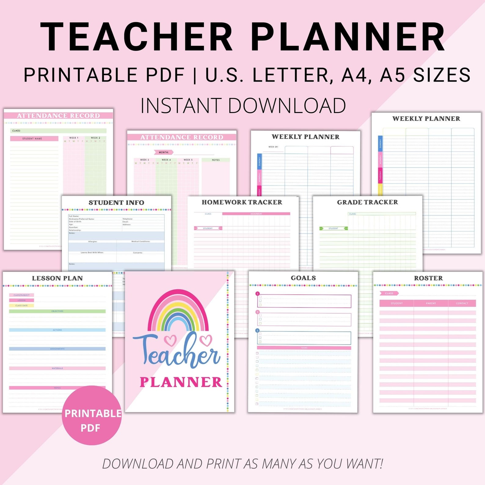 printable-teacher-planner-teacher-plan-book-teacher-agenda-etsy