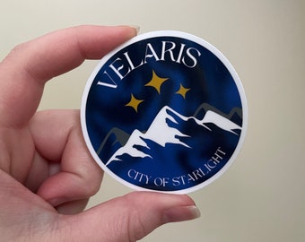 ACOTAR-Inspired Velaris City Weatherproof Glossy Sticker