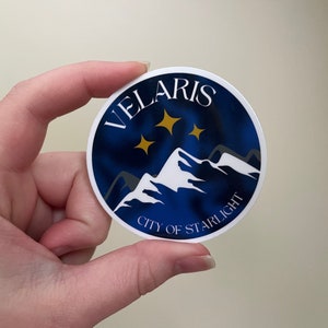 ACOTAR-Inspired Velaris City Weatherproof Glossy Sticker