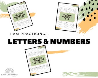 Learn to Trace Letters and Numbers | Instant Download | PDF | Homeschool and Writing Practice