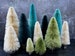 Handmade, Vintage-Style Sisal Bottle Brush Trees 