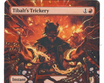 Trickery de Tibalt Arte completo alterado MTG Magic Commander Kaldheim Borderless Cool