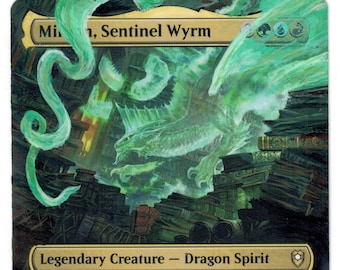Miirym Sentinel Wyrm Full Art Altered MTG Magic Hand Pained Dragon Legend EDH