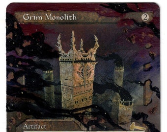 Grim Monolith Full Art Altered MTG Magic World Championship 1999 2000 Black Back