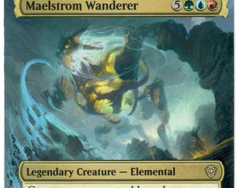 Maelstrom Wanderer Altered Art MTG Elemental Cascade Legendary Commander