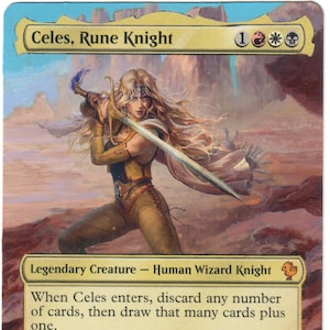 Celes Rune Knight Altered Full Art MTG Magic Final Fantasy Wheel Commander EDH