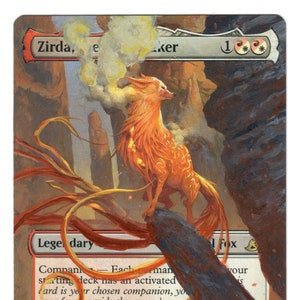 Zirda the Dawnwaker Arte alterado extendido MTG Magic Boros Compañero legendario