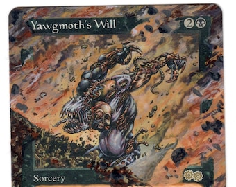 Yawgmoth's Will Art Altered MTG Magic World Championship