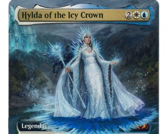 Hylda of the Icy Crown Altered Full Art MTG Tap Queen Mythic Elemental Scry WU