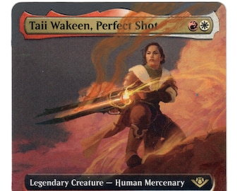 Taii Wakeen Perfect Shot Altered Art Outlaws of Thunder Junction Painted EDH