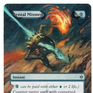 Mental Misstep Altered Full Art MTG Magic Commander cEDH Phyrexian Counterspell