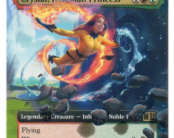 Crystal Inhuman Princess Altered Full Art Marvel Commander MTG Card CEDH Legend
