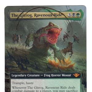 The Gitrog Ravenous Ride Altered Full Art MTG Frog Horror Landfall Gift EDH