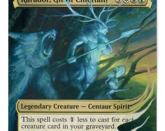 カラドールの幽霊族長 フルアート変更版 MTG マジック EDH リ