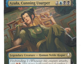 Azula Astuta Usurpadora Arte Alterado MTG ATLA EDH Comandante Fuego Control Dimir Regalo