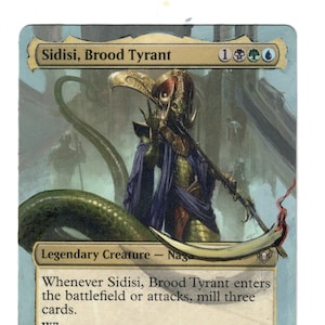 Sidisi Brood Tyrant Altered Art MTG Magic Borderless Zombie Extended Special EDH