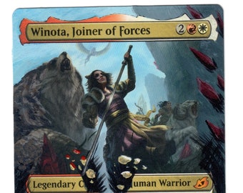 Winota Joiner of Forces Arte alterado completo MTG Magic cEDH Commander Boros Legend Gift